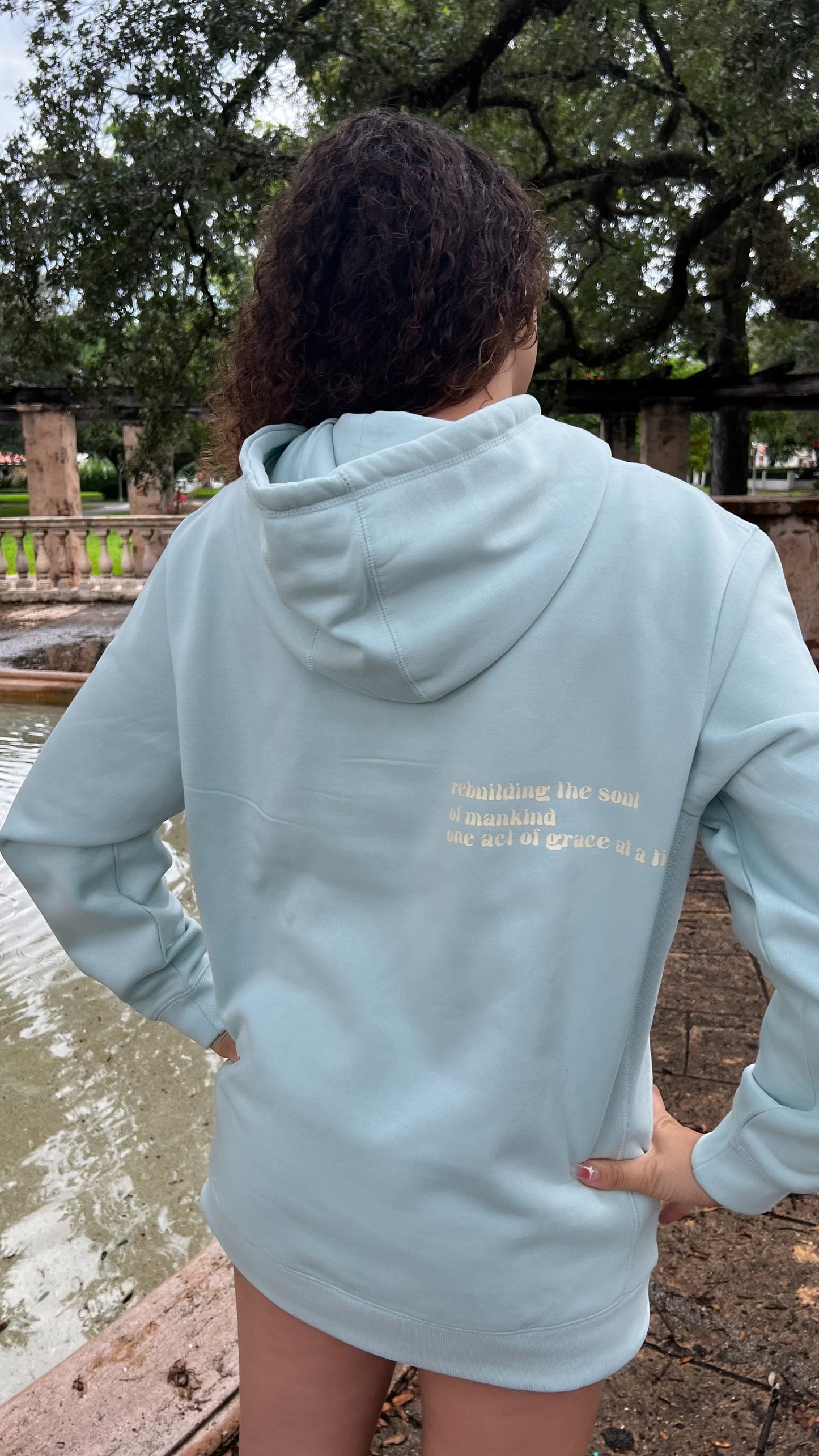 breathe & slowdown hoodie